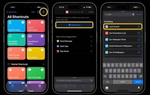礼纪镇苹果14锁屏维修店分享iPhone14升级iOS16.4后如何创建锁屏快捷方式 