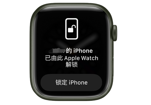 礼纪镇苹果手机维修分享用 AppleWatch 解锁配备面容 ID 的 iPhone方法 