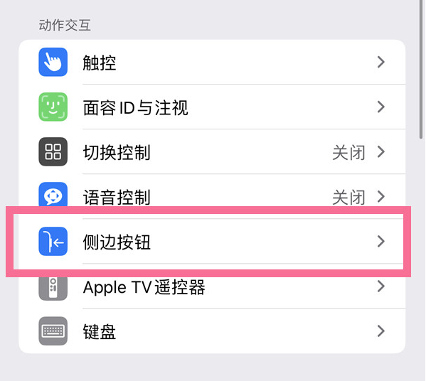 礼纪镇苹果14维修店分享iPhone14 Plus侧键双击下载功能关闭方法 