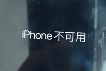 礼纪镇苹果服务网点分享锁屏界面显示“iPhone 不可用”如何解决 