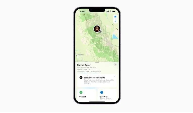 礼纪镇苹果14维修分享iPhone14系列中 FindMy功能通过卫星分享位置方法教程 