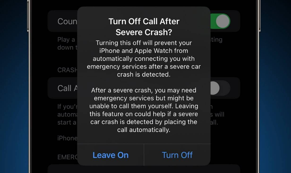 礼纪镇苹果14维修分享 iPhone 14 和 Apple Watch 上关闭崩溃检测 