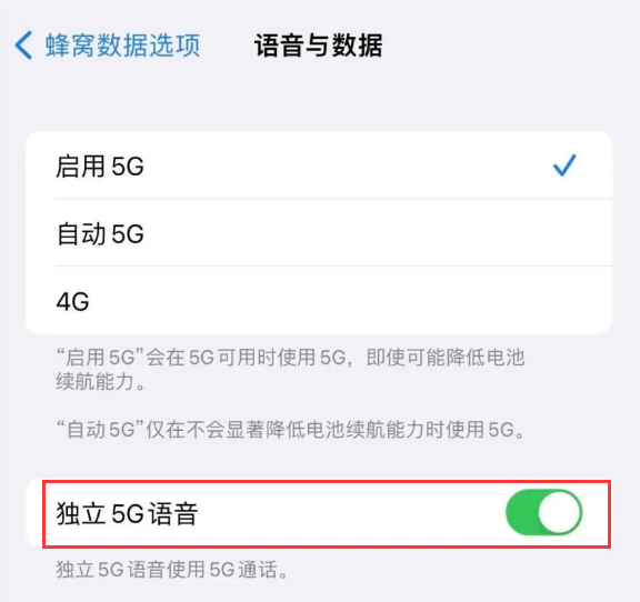 礼纪镇苹果14维修分享iPhone 14 Pro如何开启VoNR 