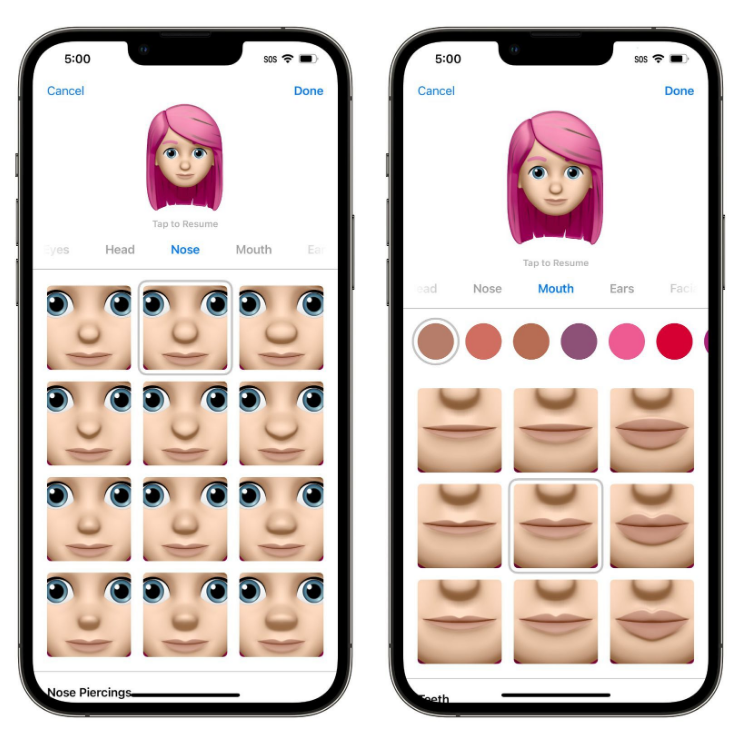 礼纪镇苹果手机维修分享​iOS 16中的拟我表情有了哪些变化和升级 